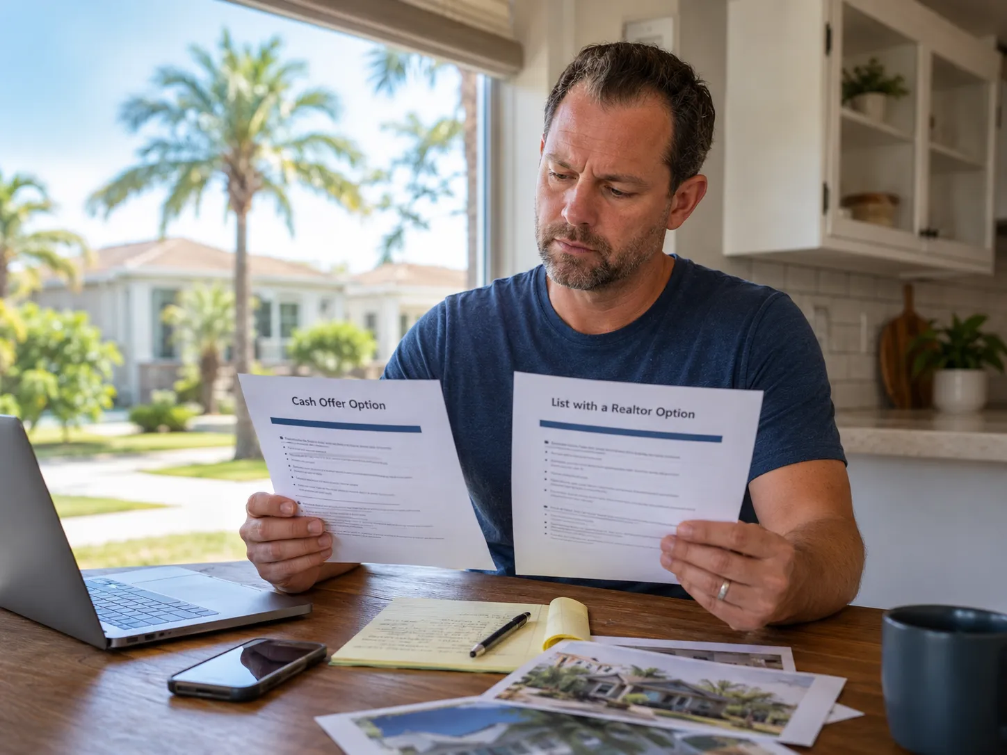 Jacksonville homeowner comparing a cash offer against listing with a Realtor