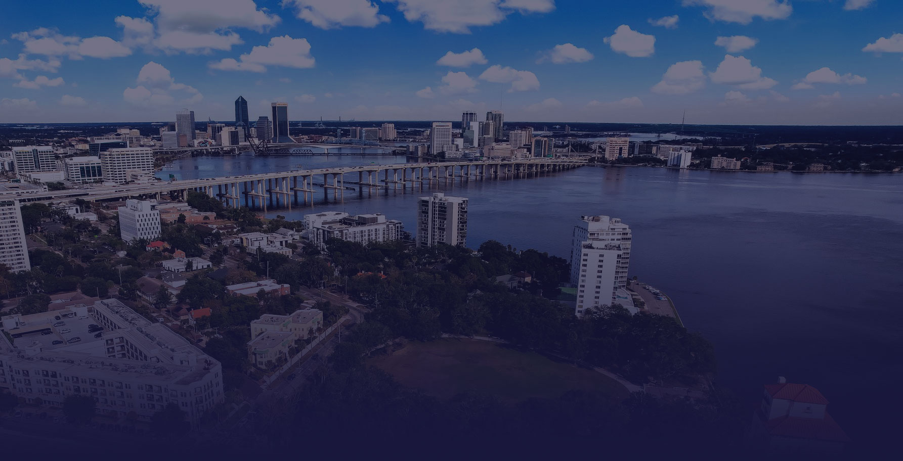 Jacksonville Florida Drone Photo Bridge
