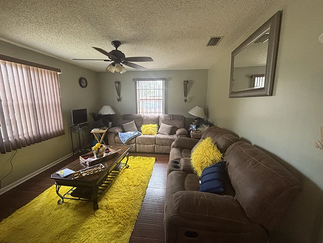 Riverview Home Living Area Before Photo